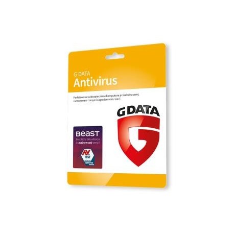 GDATA Antivirus 2PC 2lata karta-klucz